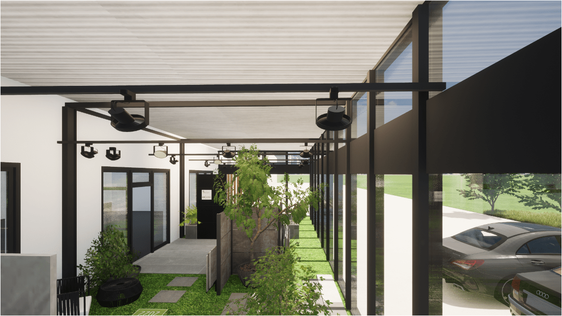 Darstellung eines Visualisierten Showrooms eines Fliesenherstellers