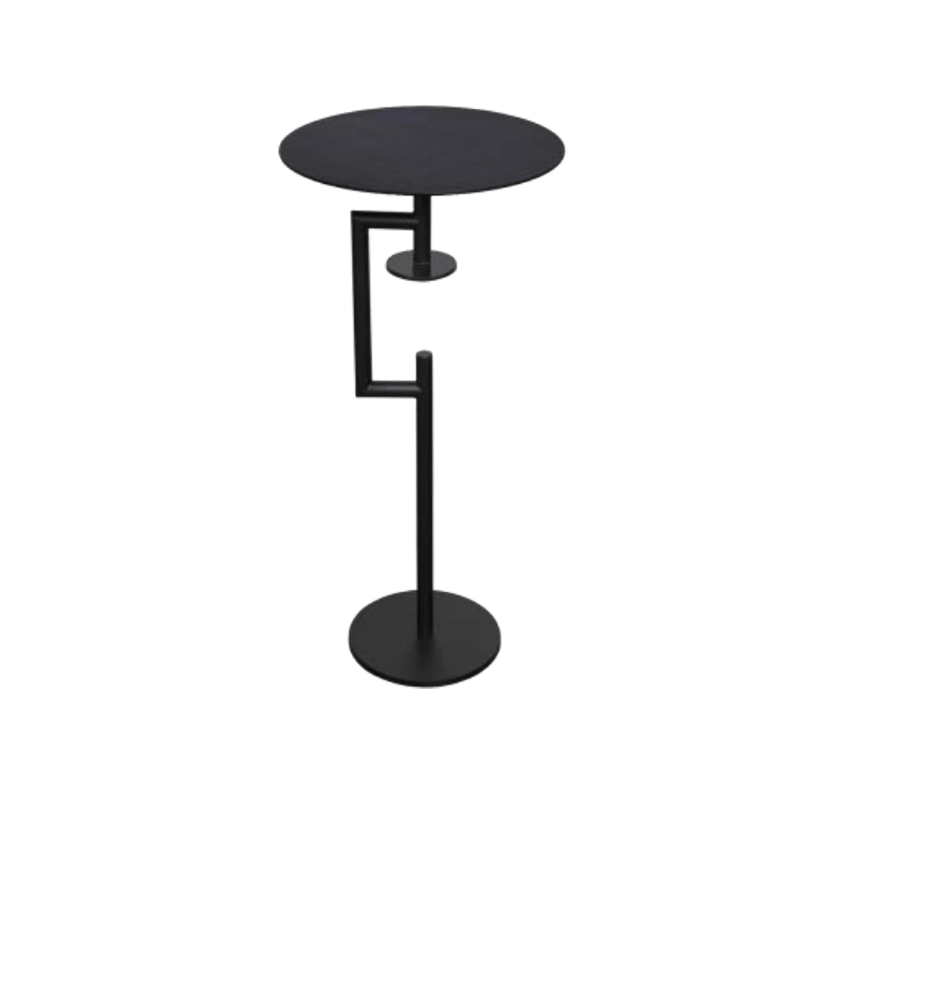 Platzwert Beistelltisch Anhängetisch aus Metall und Pulverbeschichtet